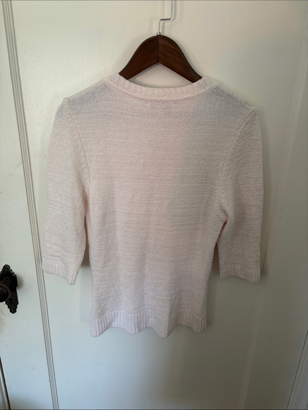 bebe Soft Blush V-Neck Sweater - Picture 3 of 5